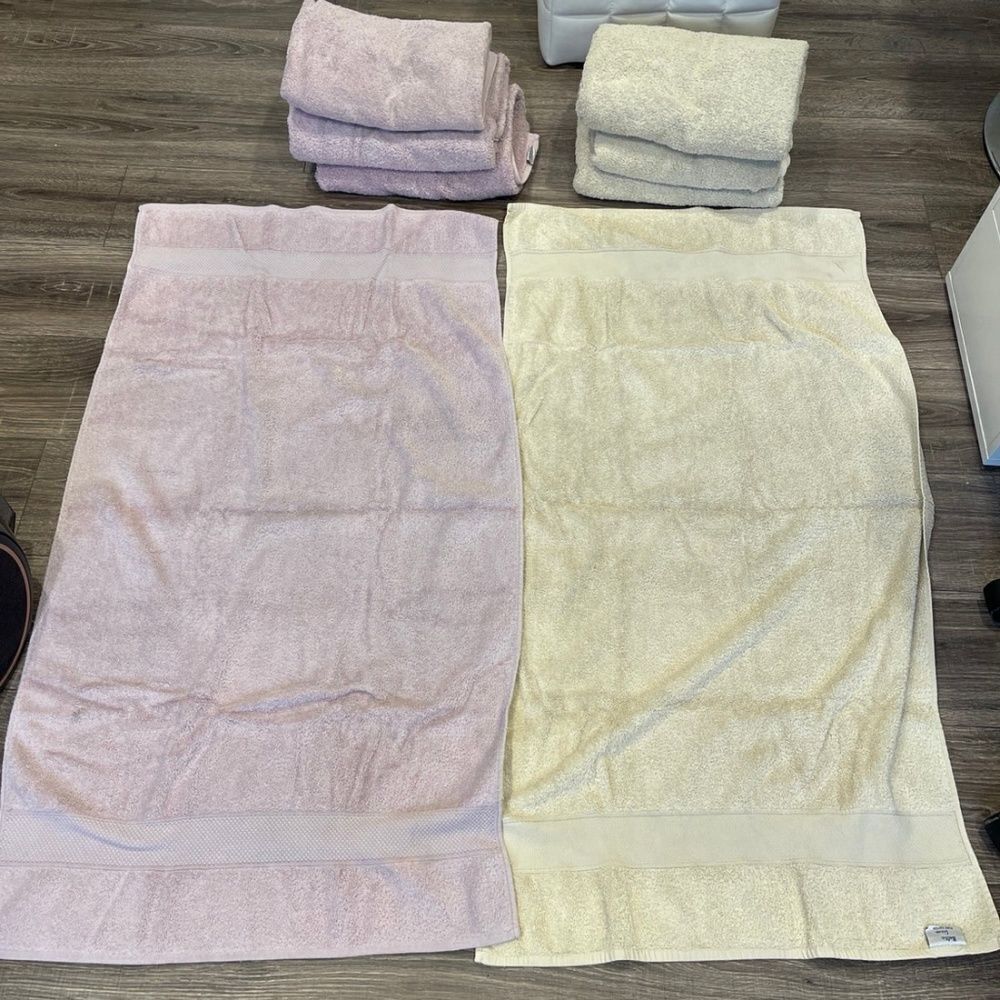 8 Towels (Purple/Yellow)
